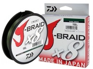 Daiwa J-Braid X8 0,18mm 150m zelená Daiwa J-Braid X8 0,18mm 150m zelená