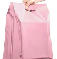 Ružové kuriérske tašky s rúčkou 310x420 50 ks