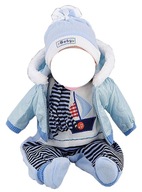 BABY oblečenie BORN pre bábiku BOBAS bunda PAJAC 238