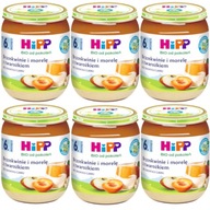 HiPP BIO Broskyne a marhule s tvarohom 6x160g HiPP BIO Broskyne a marhule s tvarohom 6x160g