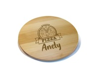 Pizza doska na pizzu 35 s podrezaním - gravírovaním Pizza doska na pizzu 35 s podrezaním - gravírovaním