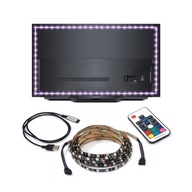 RGB LED pásik 3m 5V + K17 USB diaľkové ovládanie TV rádio