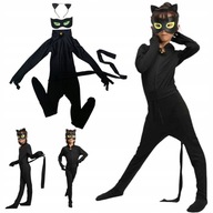KOSTÝM MIRACULUM BLACK CAT UNISEX veľkosť 98-110 KOSTÝM MIRACULUM BLACK CAT UNISEX veľkosť 98-110