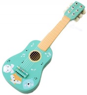 Drevená gitara pre deti veľká 6-strunová roztomilá!