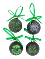 GADGET / XBOX VIANOČNÝ STROMČEK SKLENENÉ BRÚSKY / 4 ks GADGET / XBOX VIANOČNÝ STROMČEK SKLENENÉ BRÚSKY / 4 ks