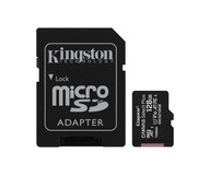Pamäťová karta Kingston 128GB microSDXC Canvas Select Plus 100MB/s + adaptér