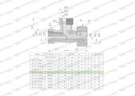 Asymetrické metrické hydraulické T-kus BBA M22x1,5 15L (XEVL) Waryńs Asymetrické metrické hydraulické T-kus BBA M22x1,5 15L (XEVL) Waryńs