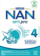 NESTLÉ NAN OPTIPRO 4 UPRAVENÉ MLIEKO 650g NESTLÉ NAN OPTIPRO 4 UPRAVENÉ MLIEKO 650g