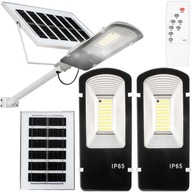 2x VODEODOLNÉ IP65 VÝKONNÁ LED LAMPA SO SOLÁRNYM PANELOM ZÁHRADNÉ SOLÁRNE DIAĽKOVÉ OVLÁDANIE
