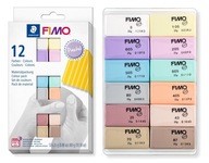 Fimo Soft Pame 12 Colors Active 12 Colors x 25g Pastel 8023 Fimo Soft Pame 12 Colors Active 12 Colors x 25g Pastel 8023