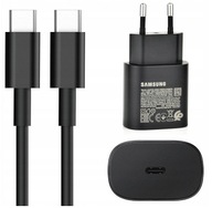 Rýchla nástenná nabíjačka Samsung 25W Galaxy S24 / S24 Ultra + kábel USB-C Rýchla nástenná nabíjačka Samsung 25W Galaxy S24 / S24 Ultra + kábel USB-C
