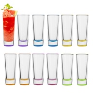 VEĽKÉ XXL POHÁRE NA vodka shots FAREBNÉ DNO Sada 12x65 ml PRE BARTMANA VEĽKÉ XXL POHÁRE NA vodka shots FAREBNÉ DNO Sada 12x65 ml PRE BARTMANA