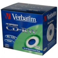 Verbatim CD-RW, 43148, SERL odolný proti poškriabaniu, 10- Verbatim CD-RW, 43148, SERL odolný proti poškriabaniu, 10-