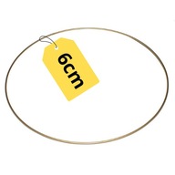 Zlatá obruč kovová základňa Dreamcatcher Circle Ø6cm