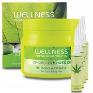 WELLNESS maska na vlasy S KONOPOU 500ml + 4x10ml WELLNESS maska na vlasy S KONOPOU 500ml + 4x10ml