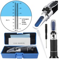 REFRAKTOMETR METER CUKRU METER VÍNA ALKOHOLU 0-40%
