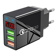 SIEŤOVÁ NABÍJAČKA USB LED 3.1A RÝCHLO NABÍJANIE 3.0 SIEŤOVÁ NABÍJAČKA USB LED 3.1A RÝCHLO NABÍJANIE 3.0