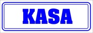 Informačná nálepka KASA - 8x21 cm