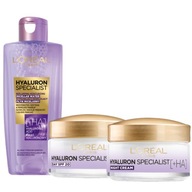 Sada Loreal Hyaluron Specialist: denný krém, nočný krém, micelárny fluid Sada Loreal Hyaluron Specialist: denný krém, nočný krém, micelárny fluid