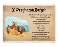 Detský plagát Desatoro X prikázaní Detský plagát Desatoro X prikázaní
