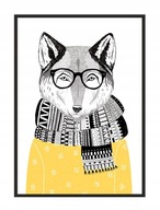 OBRAZOVÝ PLAGÁT V RÁME 33x43 cm Lis Hipster P1536 OBRAZOVÝ PLAGÁT V RÁME 33x43 cm Lis Hipster P1536