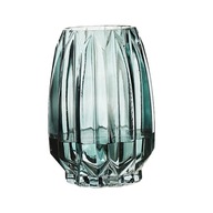 Moderné sklenené krištáľové vázy Hydroponics 20 cm zelené