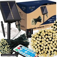 SLNEČNÉ ZÁHRADNÉ GARLANDOVÉ LED VIANOČNÉ LAMPY 20m TEPLO + DIAĽK SLNEČNÉ ZÁHRADNÉ GARLANDOVÉ LED VIANOČNÉ LAMPY 20m TEPLO + DIAĽK