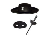 ZORRO KOSTÝM DIEGO DE LA VEGA SPEED MASKA ČIERNA ZORRO KOSTÝM DIEGO DE LA VEGA SPEED MASKA ČIERNA