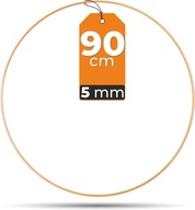 SILNÝ kovový prsteň, MATNÝ ZLATÝ, 90 cm, 5 mm makramé SILNÝ kovový prsteň, MATNÝ ZLATÝ, 90 cm, 5 mm makramé