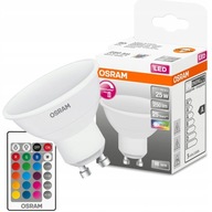 Osram LED žiarovka GU10 RGB+W 4,5W=25W 1ks + DIAĽK. Osram LED žiarovka GU10 RGB+W 4,5W=25W 1ks + DIAĽK.