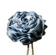 Žínka, špongia do kúpeľa v tvare ruže - námornícka modrá