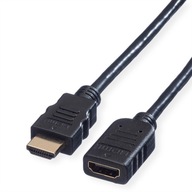HDMI Ethernetový predlžovací kábel čierny M/F 5m
