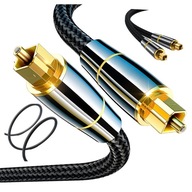 Optický audio kábel S/Pdif Toslink pre reproduktory Optický audio kábel S/Pdif Toslink pre reproduktory