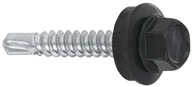 Samorezné skrutky 250ks FARMERY 4,8x25 RAL7024 Samorezné skrutky 250ks FARMERY 4,8x25 RAL7024