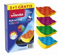 Vileda Pur Active Colors umývačka riadu 4 ks.