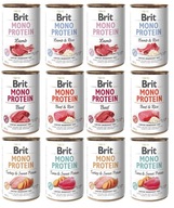 Brit Mono Protein 12x400g mix krmiva
