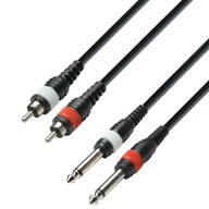 RCA kábel - 6,3 mm jack Adam Hall K3TPC0300M 3 m