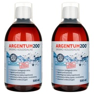 2x Argentum 200 koloidné striebro 25ppm 500ml