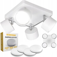 ZÁVESNÉ STROPNÉ LAMPA, 4-BODOVÝ BODOVÝ LUSTER, LED SVIETIDLO + 4 ŽIAROVKY GX53 ZÁVESNÉ STROPNÉ LAMPA, 4-BODOVÝ BODOVÝ LUSTER, LED SVIETIDLO + 4 ŽIAROVKY GX53