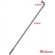 RICHMAN SR14 lúče 282 mm zosilnená nehrdzavejúca oceľ 2,0 mm strieborná 36 ks RICHMAN SR14 lúče 282 mm zosilnená nehrdzavejúca oceľ 2,0 mm strieborná 36 ks