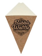 Bubble waffle kornútky – 100 ks. hnedá EKO