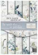 Sada ryžového papiera RS018 - krajina ľadového porcelánu