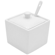 Porcelánová cukornička s lyžičkou - biela 200 ml Porcelánová cukornička s lyžičkou - biela 200 ml