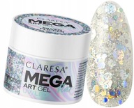 CLARESA MEGA STAR GÉL GLITROVÁ DEKORÁCIA GÉL STRIEBORNÝ BLIKAJÚCI 10 g CLARESA MEGA STAR GÉL GLITROVÁ DEKORÁCIA GÉL STRIEBORNÝ BLIKAJÚCI 10 g
