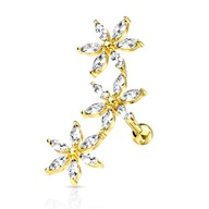 PRE UŠNÉ TRAGUS CHRUPAČKY KVETINY KRYŠTÁLY PRE UŠNÉ TRAGUS CHRUPAČKY KVETINY KRYŠTÁLY