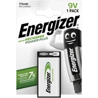 Batérie ENERGIZER Power Plus 9V 6F22 HR22 NH22 9V 175mAh Batérie ENERGIZER Power Plus 9V 6F22 HR22 NH22 9V 175mAh