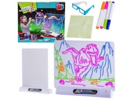 Magická osvetlená nástenná maľba + 3D okuliare DINOSAURY Magická osvetlená nástenná maľba + 3D okuliare DINOSAURY