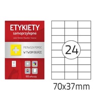 Samolepiace etikety A4 100 listov 70 x 37 Samolepiace etikety A4 100 listov 70 x 37