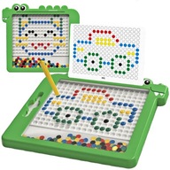 Magnetická tabuľa Dino Board Mosaic Montessori puzzle MagPad disky Magnetická tabuľa Dino Board Mosaic Montessori puzzle MagPad disky