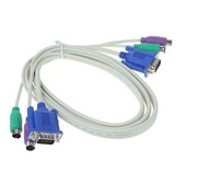 kábel KVM kábel 3m D-SUB VGA PS/2 3m